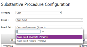 Substantive Procedure Configuration